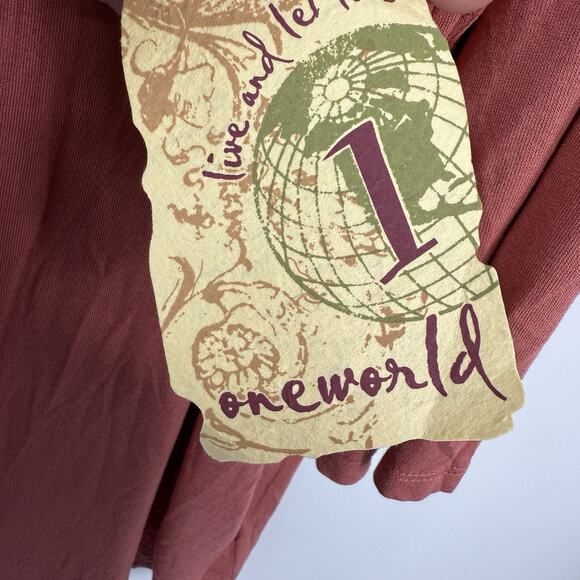 Live Let Live Plus 3X Tunic Rose Pink Lace Embellish V Neck Soft Viscose Art NWT - Picture 9 of 12